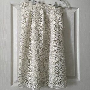 Uniqlo Flower Lace Pencil Skirt